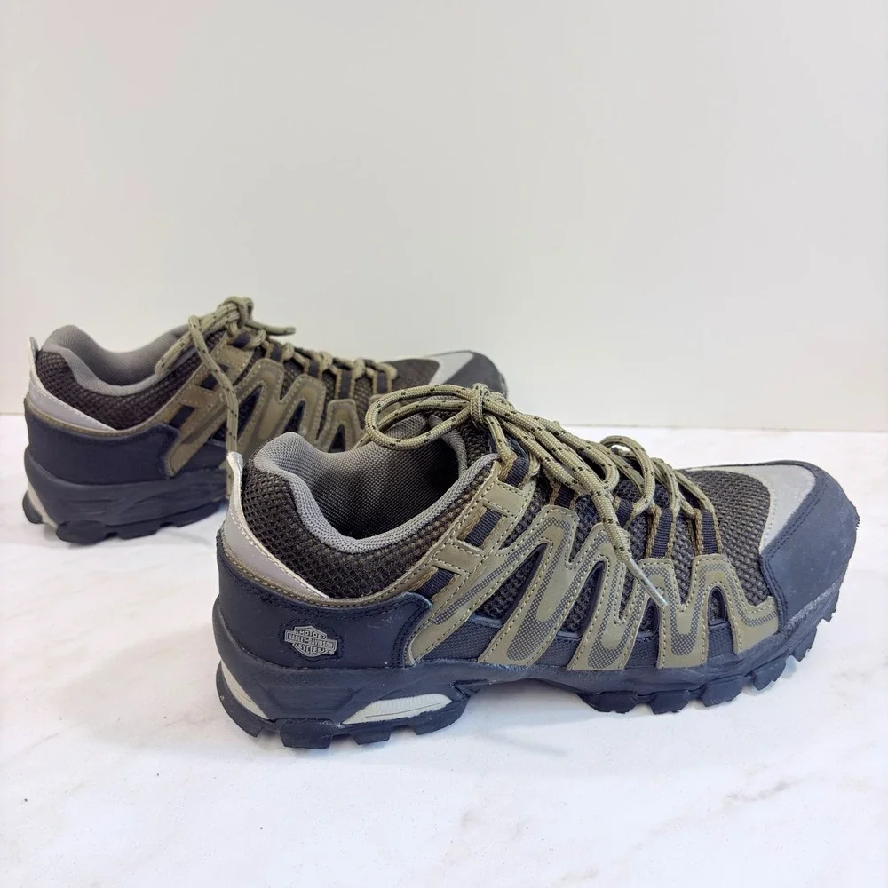 Harley-Davidson Gorpcore Utility Hiking Shoes Trail Sneakers  Men Olive Black
